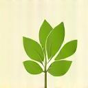 Icona foglia per fiori a Km Zero